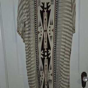 Tribal Print Kaftan Dress